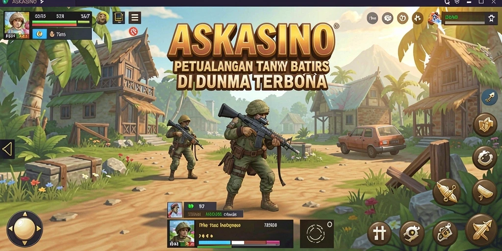 Tampilan gameplay Open World yang mendebarkan dalam ASKASINO.
