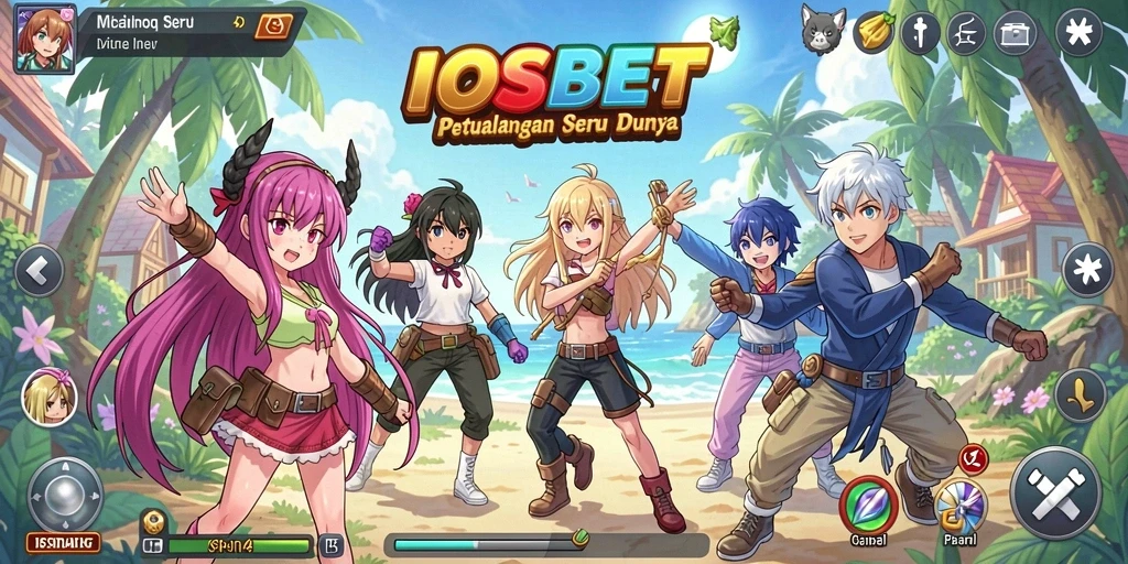 Tampilan gameplay seru dalam <strong>IOSBET</strong> dengan grafis anime yang memukau.