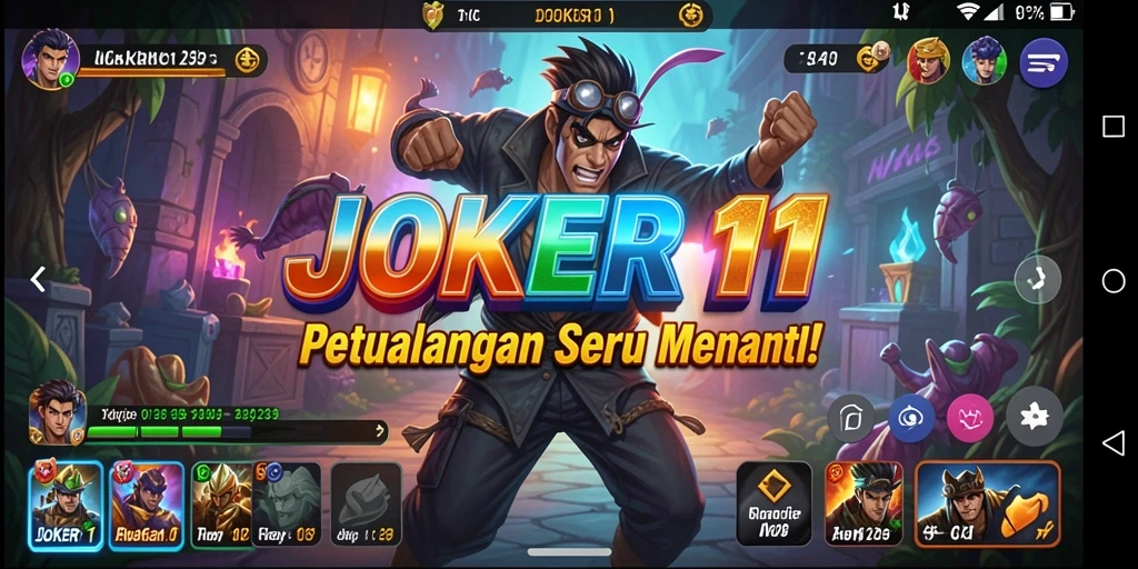 Gameplay seru di JOKER11 dengan tantangan mendebarkan.