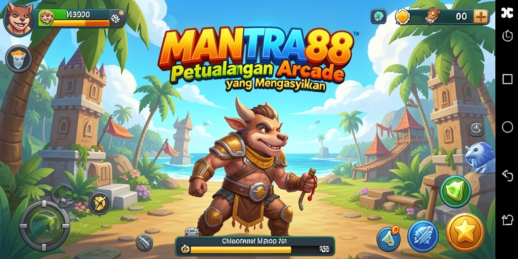 Tangkapan layar MANTRA88 memperlihatkan gameplay Arcade yang penuh aksi.