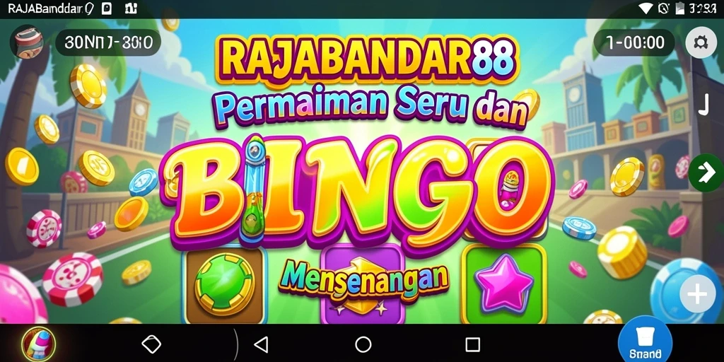 Gameplay seru RAJABANDAR88 dengan suasana Bingo yang menarik.