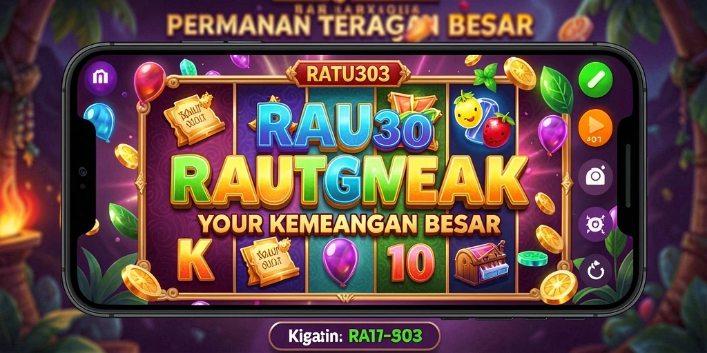 Tampilan gameplay seru dari RATU303 yang menampilkan putaran slot yang mengasyikkan.