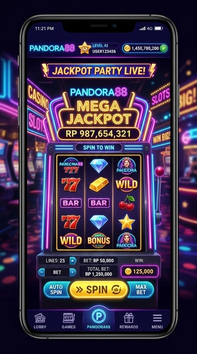 Pengguna dapat dengan mudah menavigasi koleksi aplikasi pandora88.